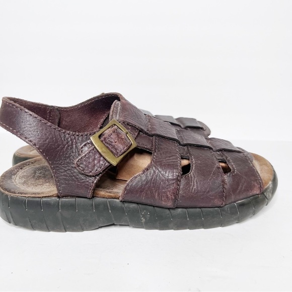 Vintage Y2K Dr. Martens Look Fisherman Leather Sandals Size 11 - Picture 2 of 5